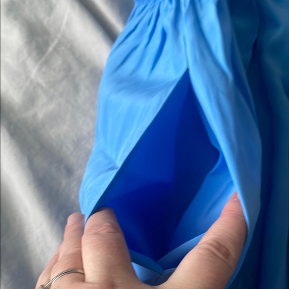 Banana Republic Blue Sleeveless Grecian Dress - Picture 7 of 8